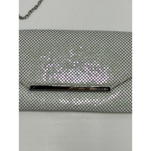 BCBGMAXAZRIA White Iridescent Crossbody Purse Clutch Handbag - Picture 2 of 5